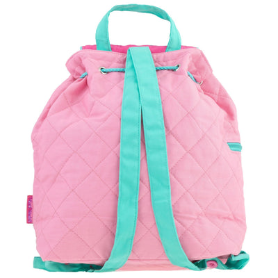 QUILTED BACKPACK PINK UNICORN