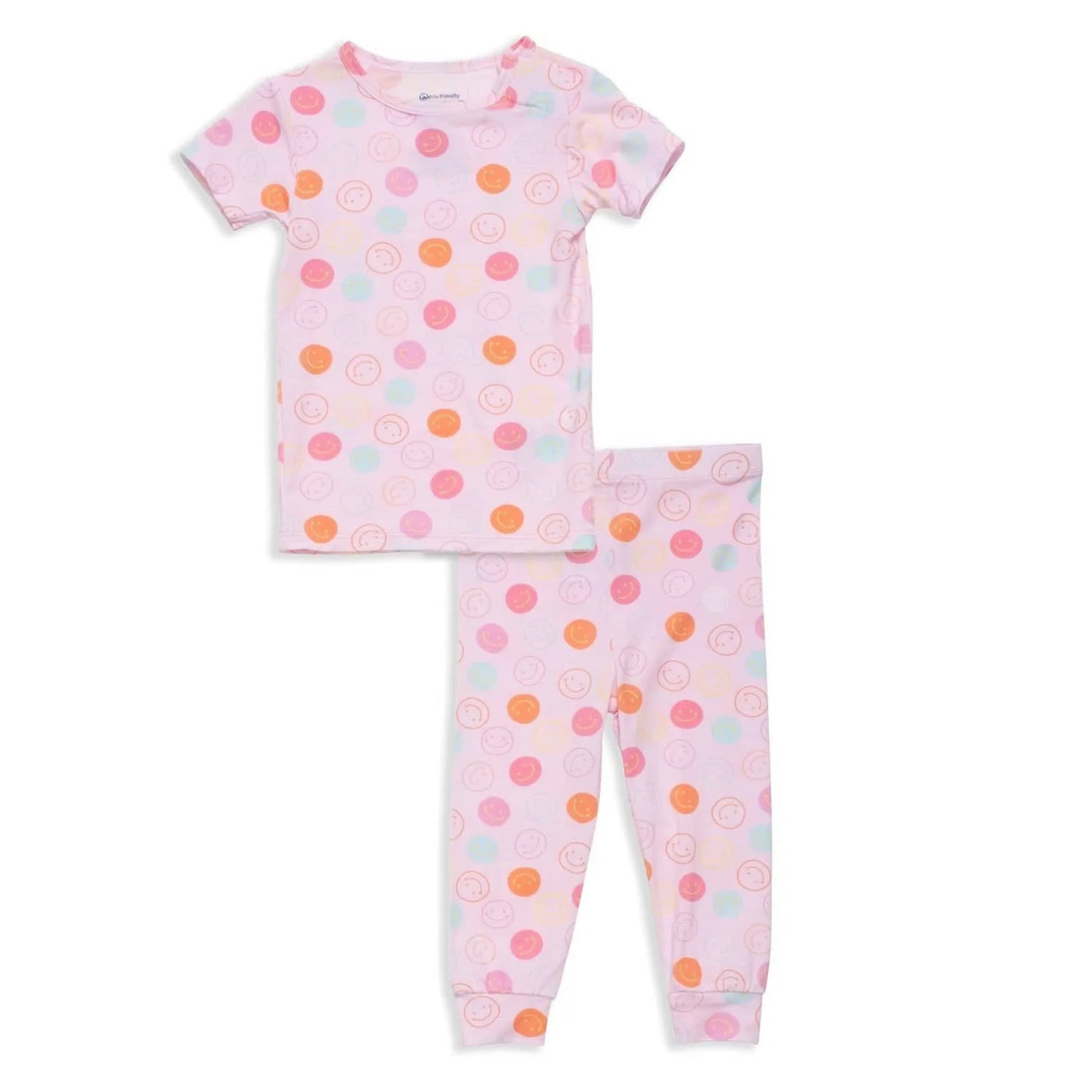 Pink Smile Magnetic Short Sleeve Pajama Set