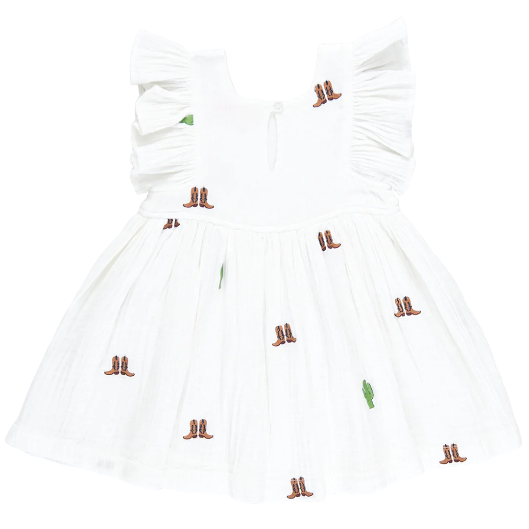 Girls Elsie Dress - Rodeo Embroidery