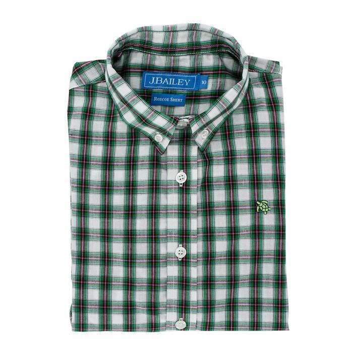 Button Down Shirt- Evergreen Plaid