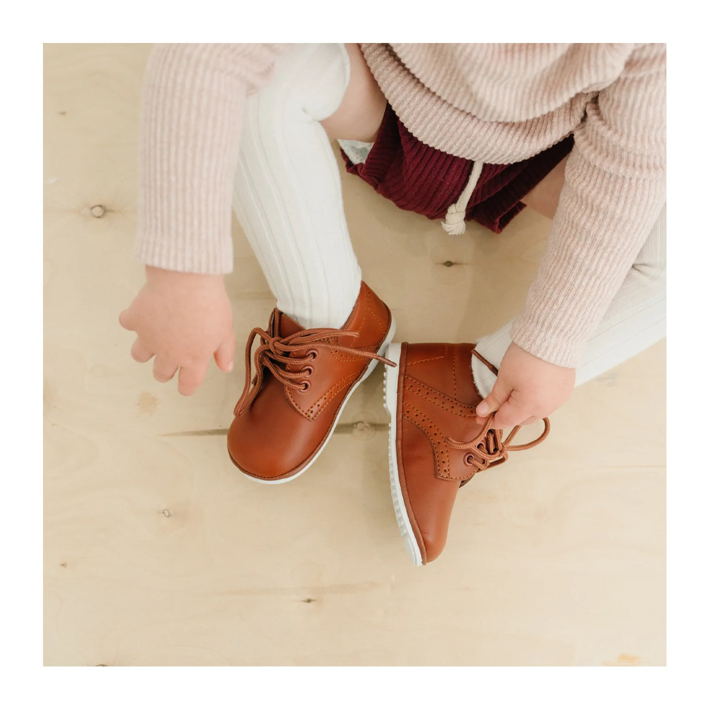 James Leather Lace Up Shoe (Baby)