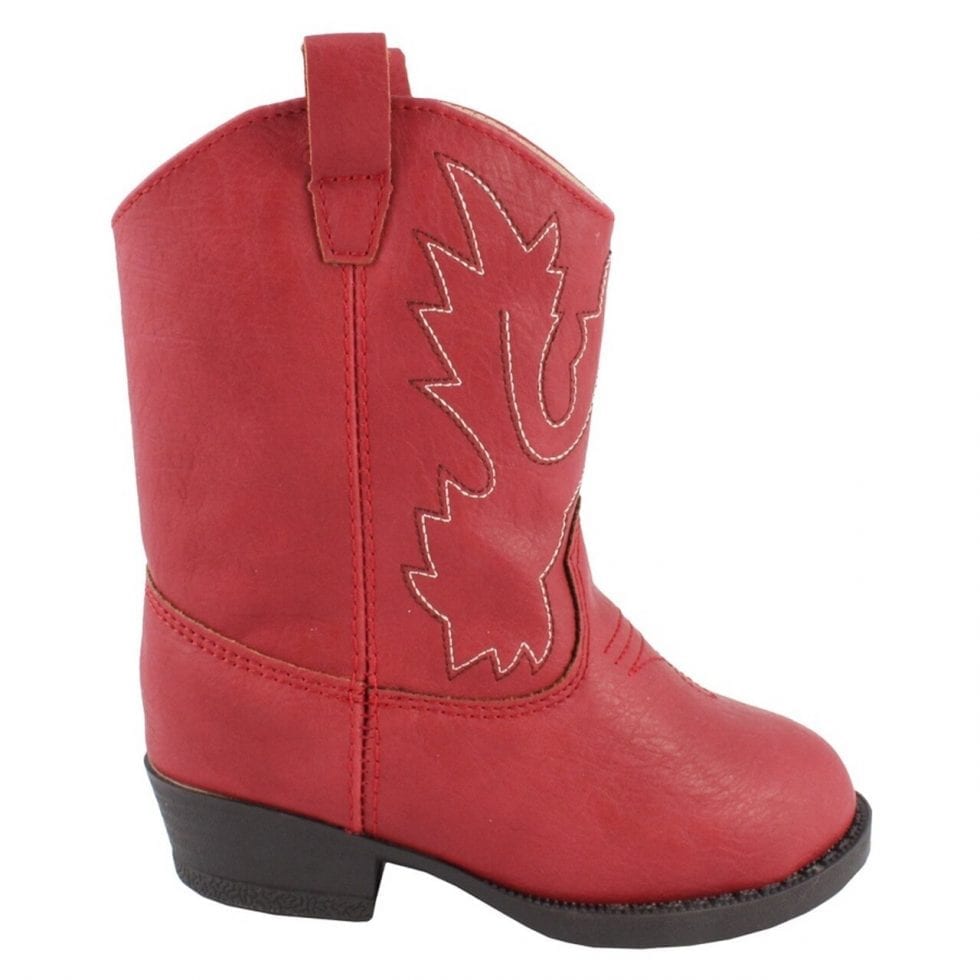 Baby Deer Red Cowboy Boots