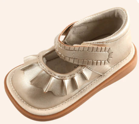 Molly Ruffle Mary Jane | Toddler Squeaky Shoes