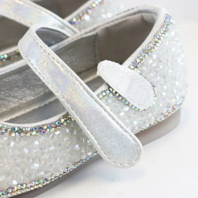 Silver Stone Flat Dress Shoes