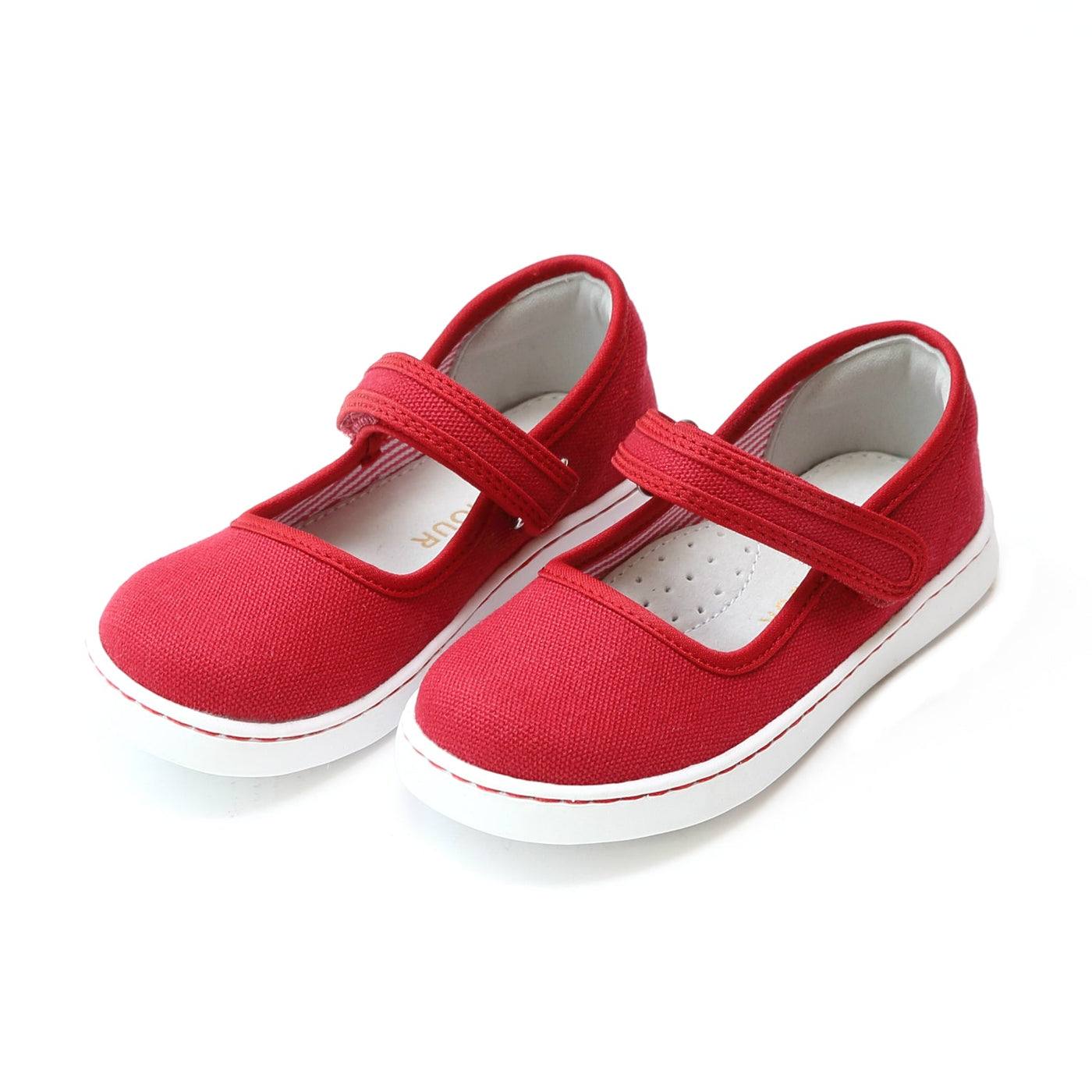 L'Amour Red Jenna Canvas Mary Jane