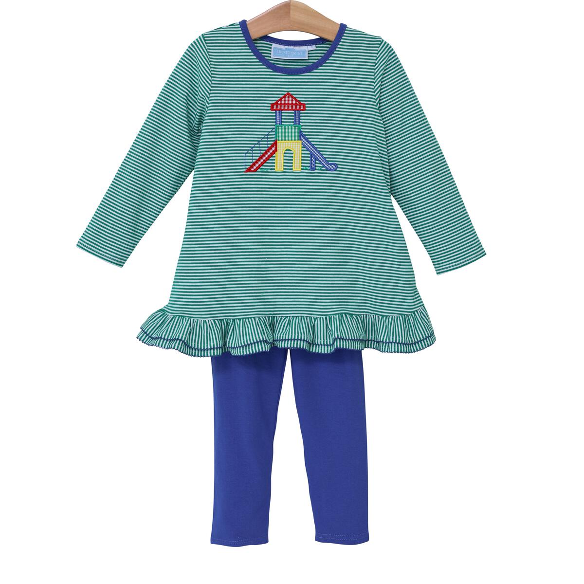 Playground Applique Pants Set