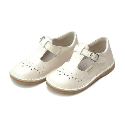 Pearl White - Ruthie F-410 T-Strap