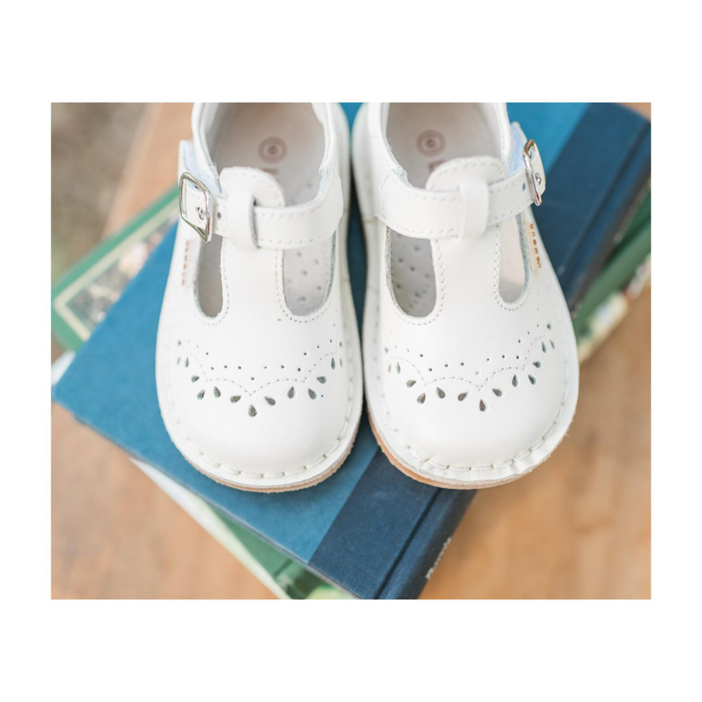 Pearl White - Ruthie F-410 T-Strap