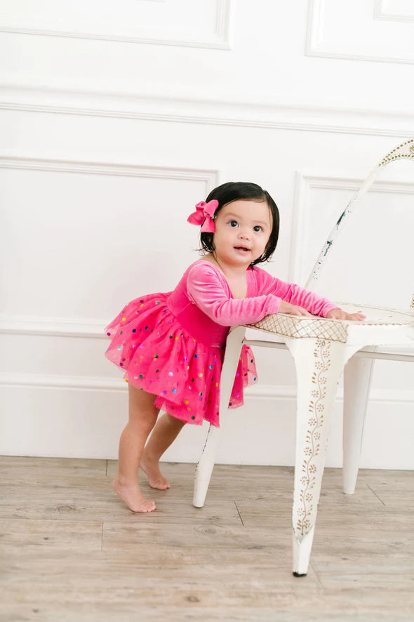 Carly Romper in Confetti Pop | Baby Bubble