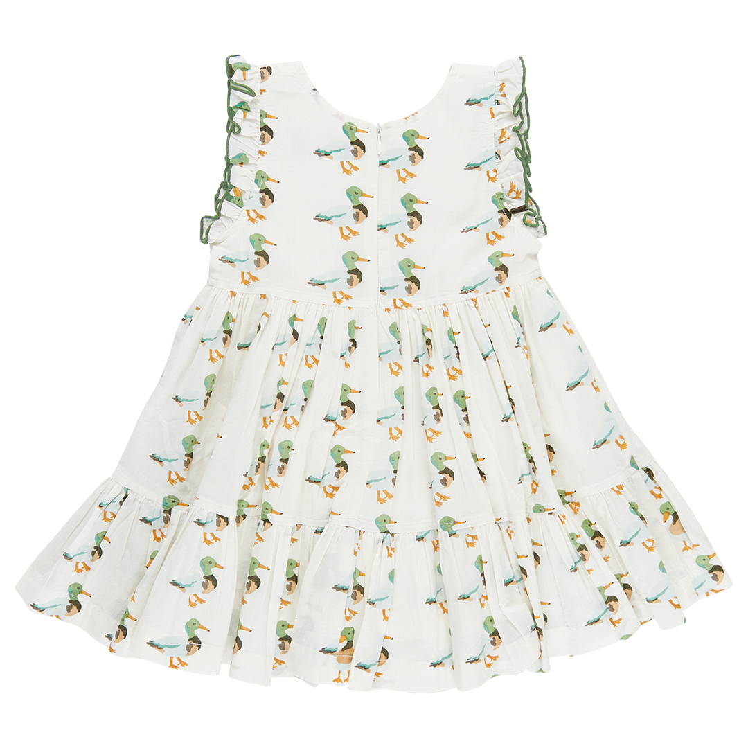 Girls Kelsey Dress - Mallard Friends