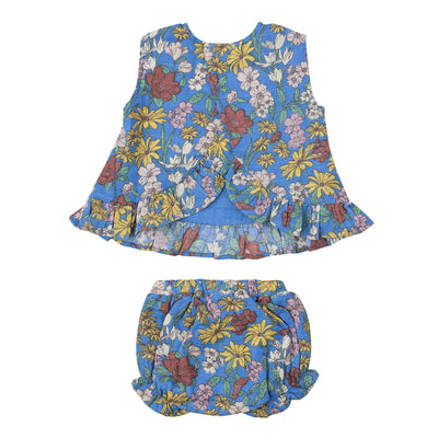 ANGEL DEAR WILD DAISIES RUFFLE BACK TOP & BLOOMER