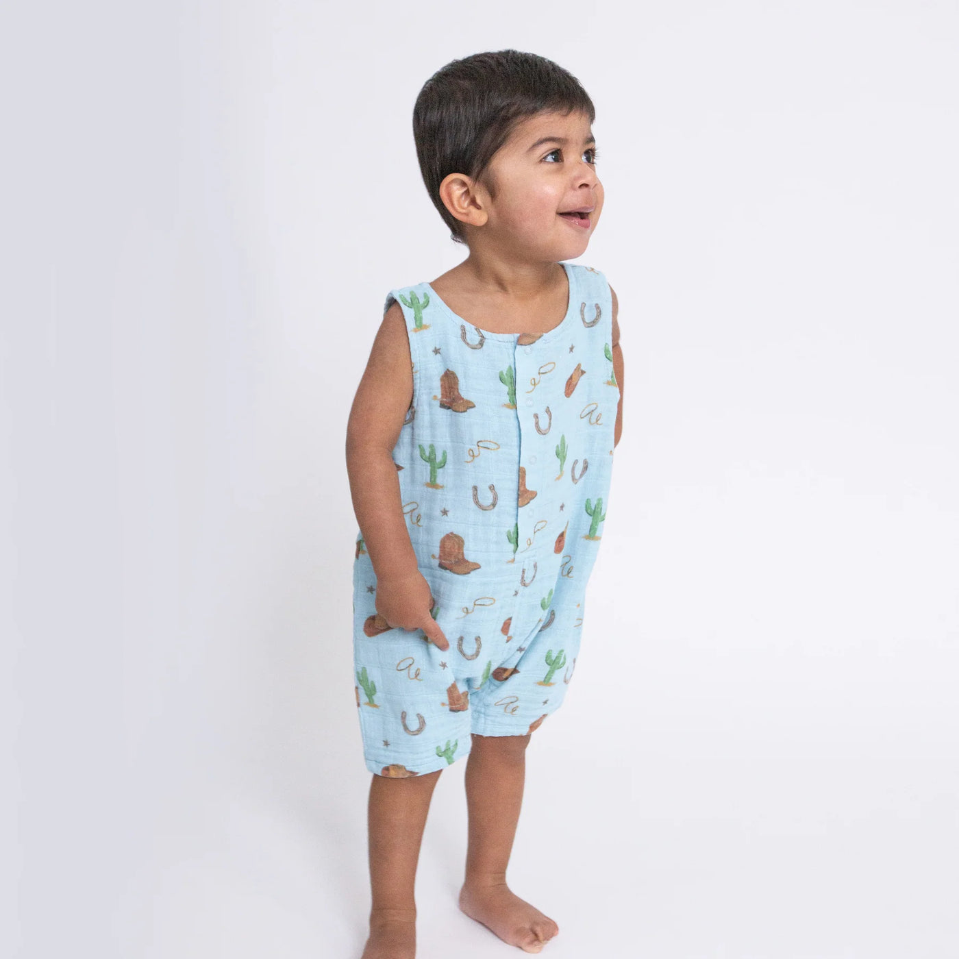 ANGEL DEAR DESERT COWBOY SHORTIE ROMPER