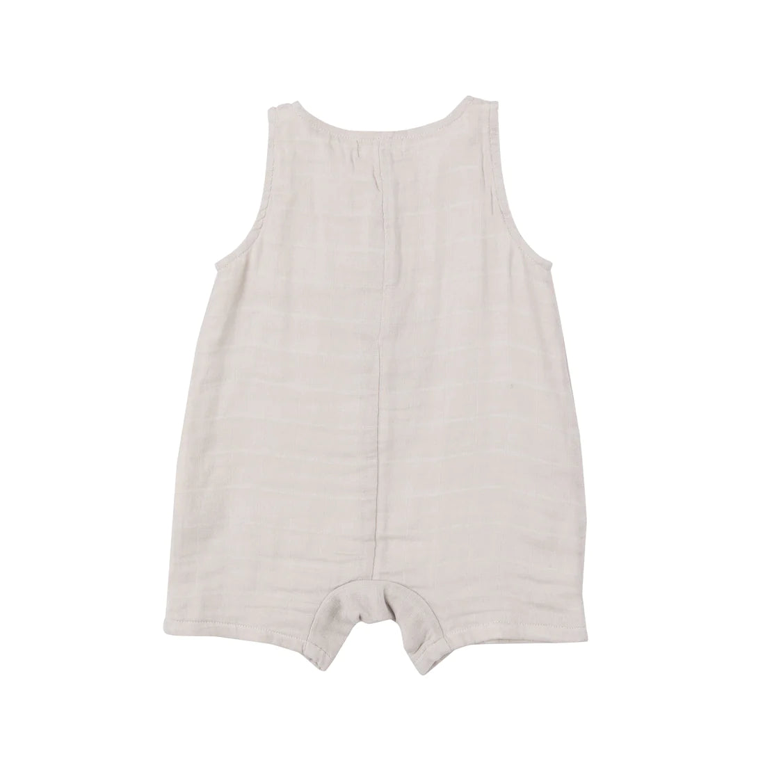 ANGEL DEAR OATMEAL SOLID MUSLIN SHORTIE ROMPER