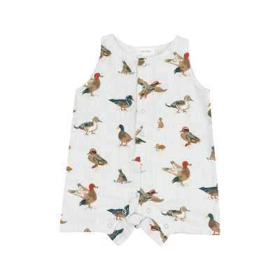 Ducks Sleeveless Shortie Romper