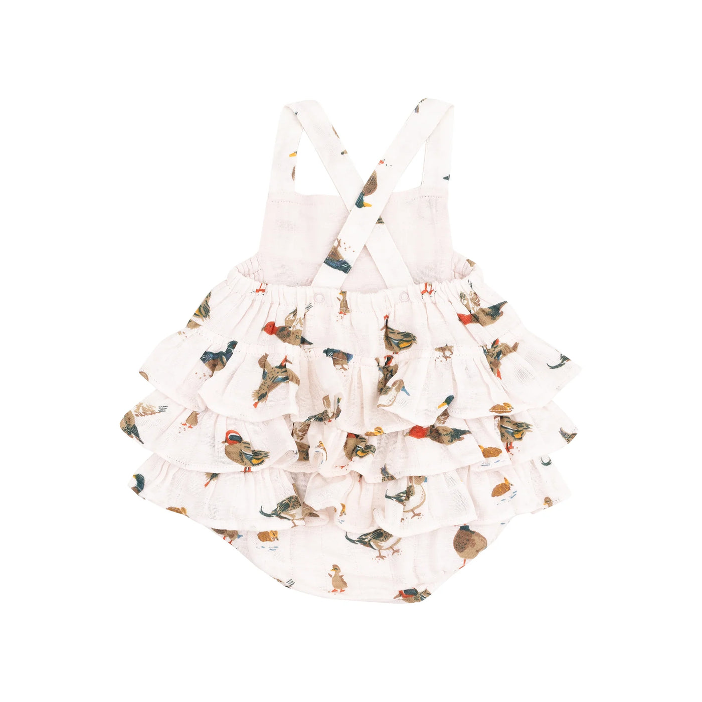 Ducks Pink Ruffle Sunsuit