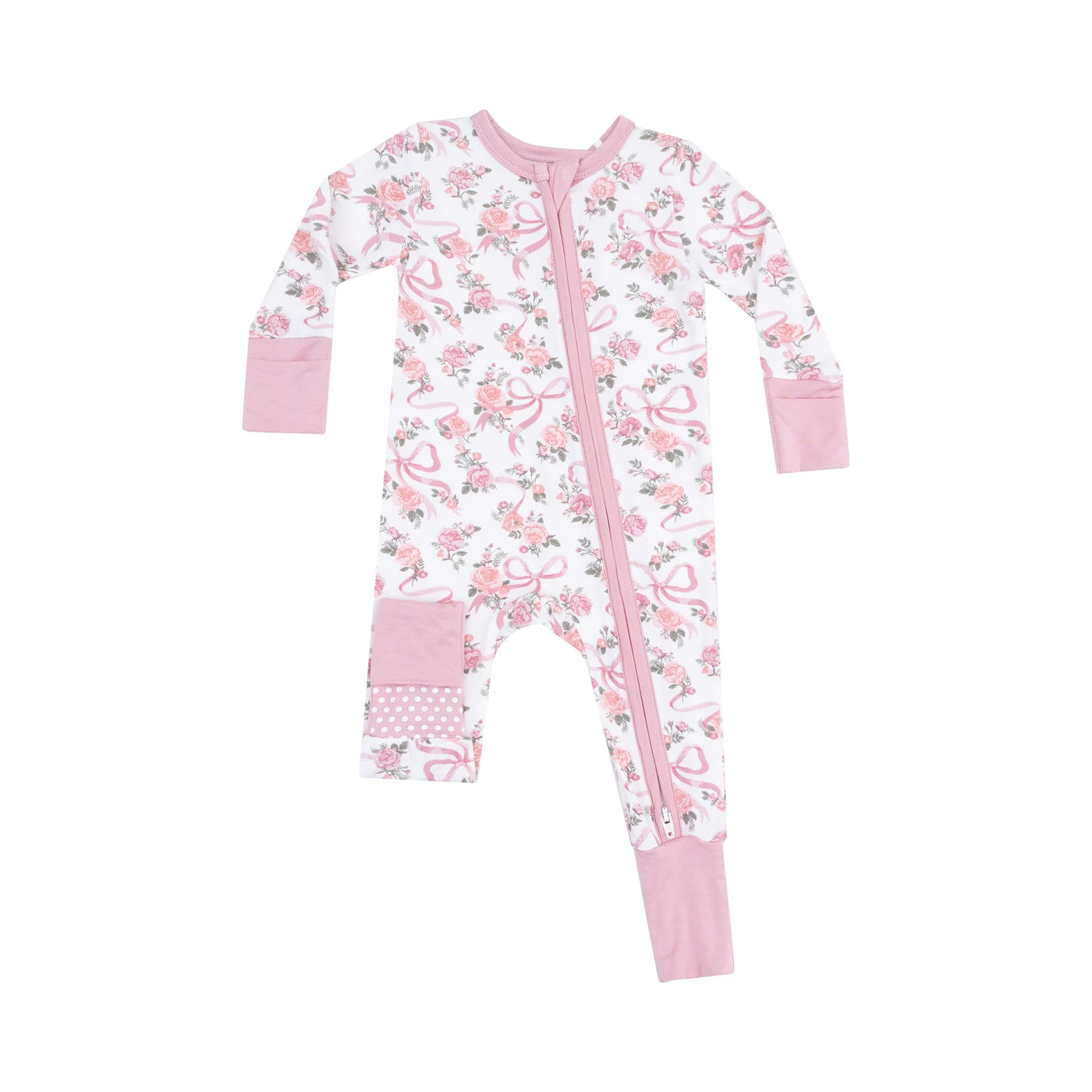 Ribbons And Flowers 2 Way Zipper Romper