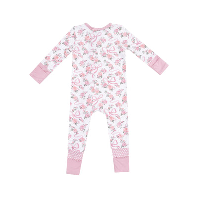 Ribbons And Flowers 2 Way Zipper Romper