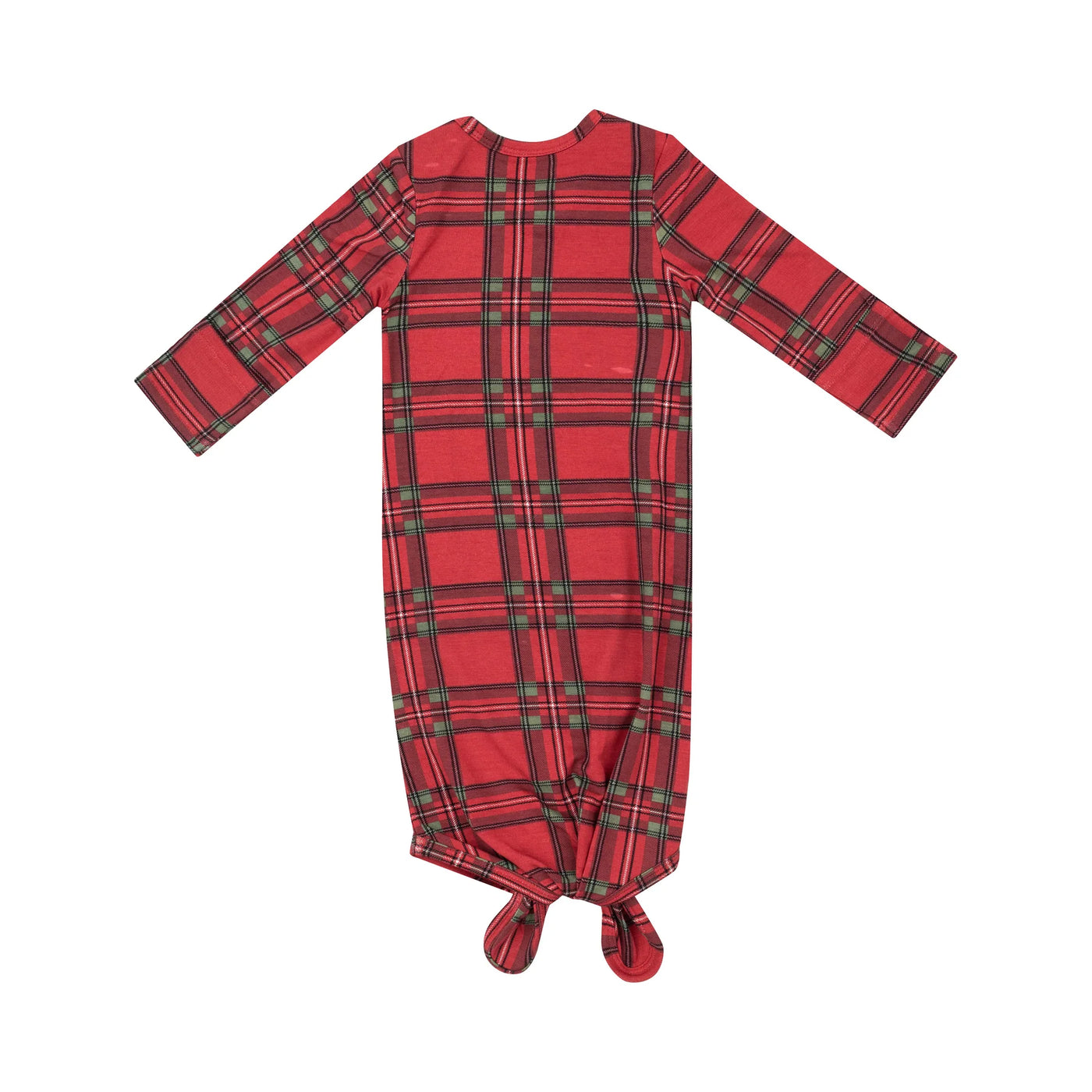 Vintage Holiday Plaid - Knotted Gown (0-3M)