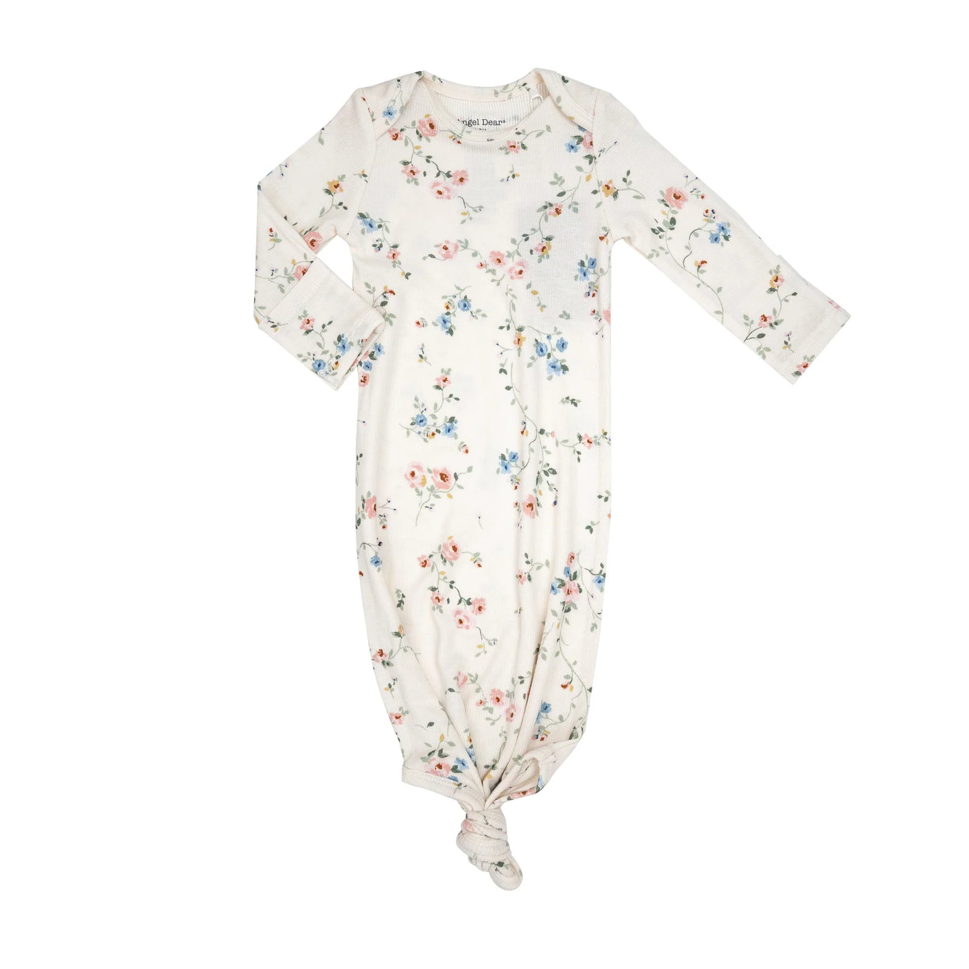 ANGEL DEAR CLIMBING ROSES RIB KNOTTED GOWN