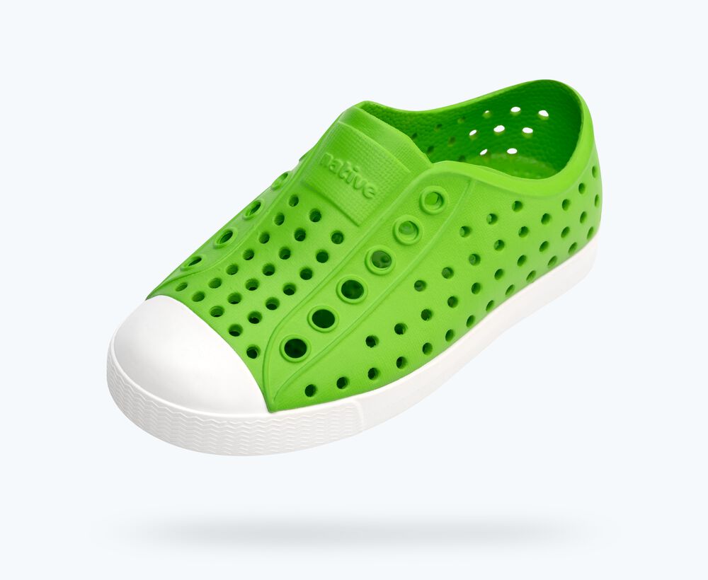 Natives Jefferson Kids - Grasshopper Green / Shell White