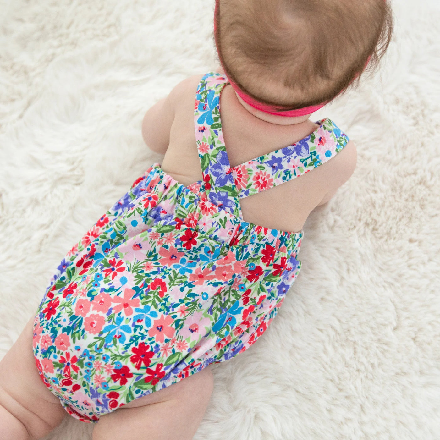 ANGEL DEAR LONDON FLORAL RUFFLE BUBBLE