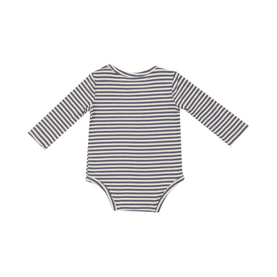 Navy & Oat Stripe - Bodysuit