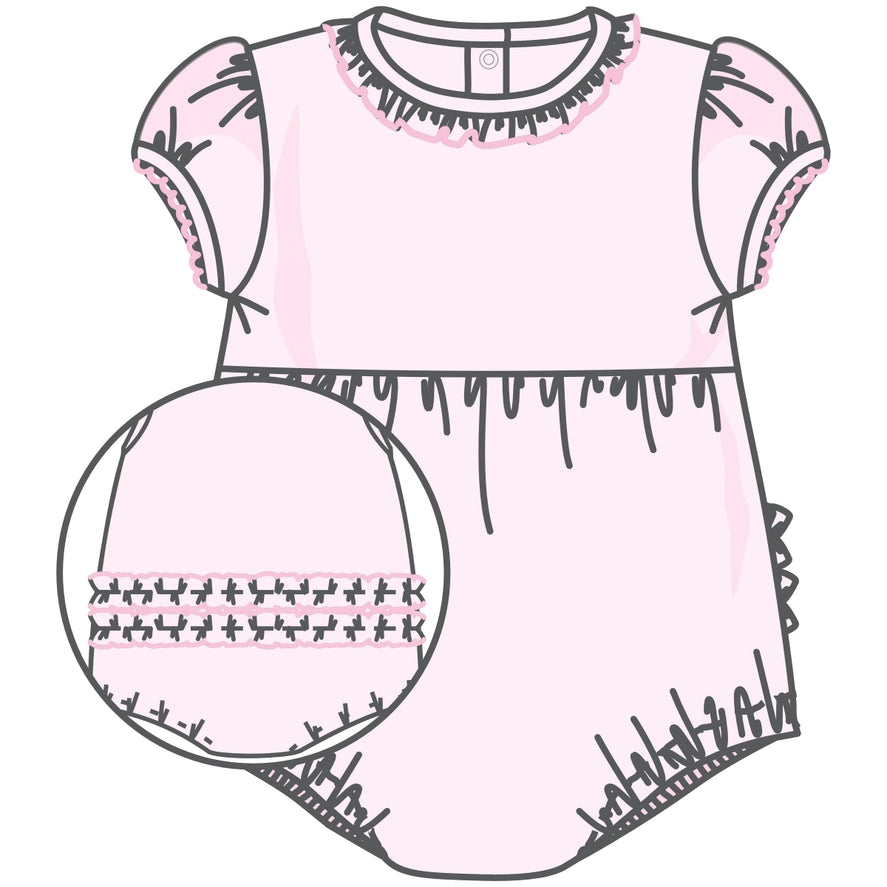 Essentials Solid Ruffle Bubble - Pink