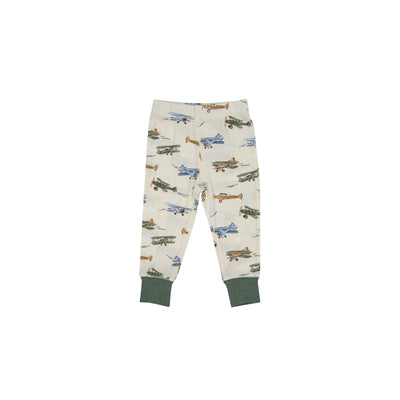 L/S Loungewear Set - Vintage Airplane