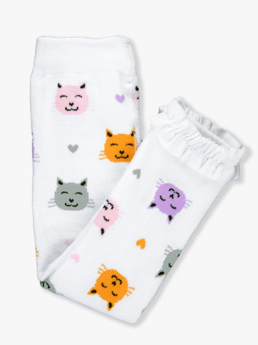 Purr-fect Pals Patterned Footless Ruffle Tights