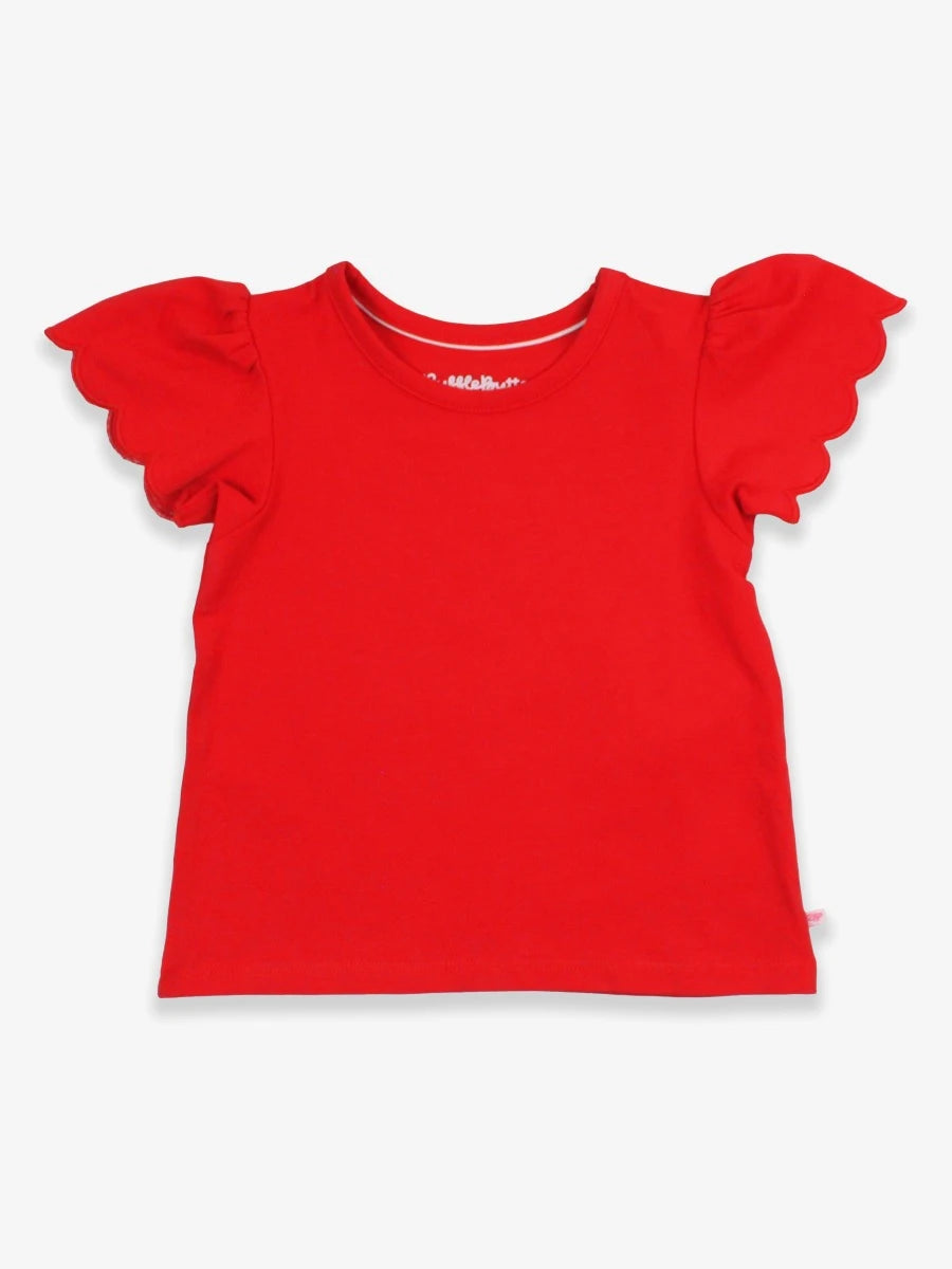 Red Scallop Tee