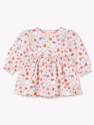 Boos & Bows Knit Long Sleeve Skirted Romper