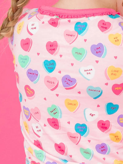 Be My Valentine Toddler Ruffle Long Sleeve Pajama Set