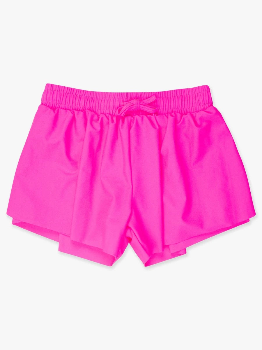 Neon Magenta Active Butterfly Shorts