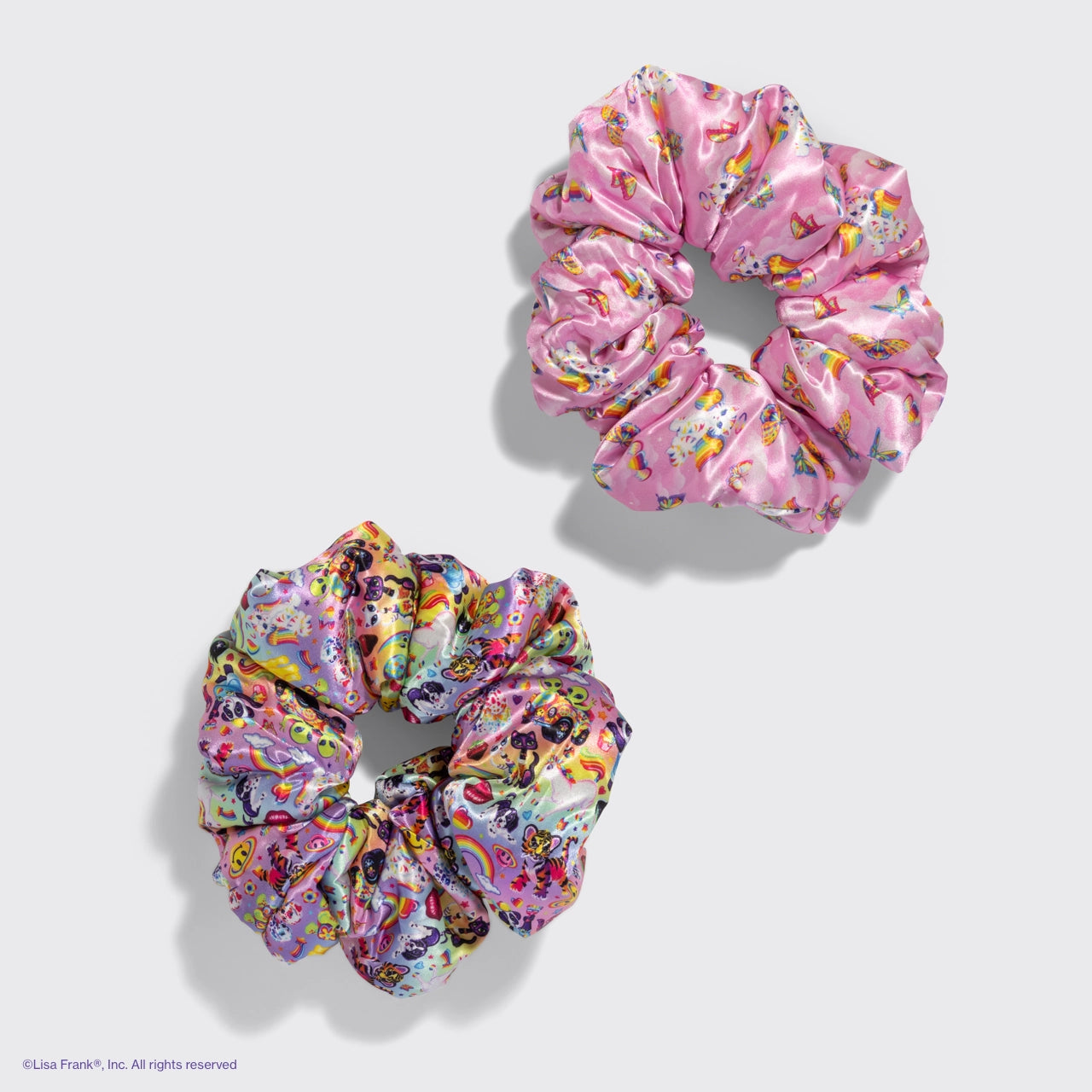 Lisa Frank X Kitsch Pillow Scrunchies® in Satin in the Fantastic World of Lisa Frank