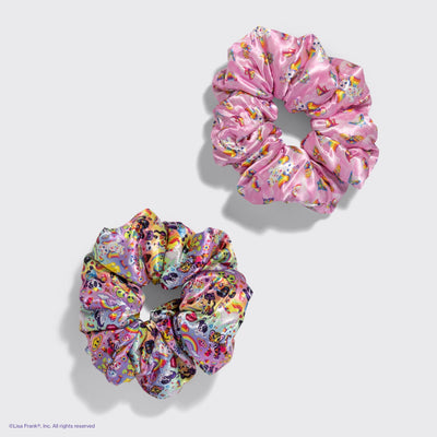 Lisa Frank X Kitsch Pillow Scrunchies® in Satin in the Fantastic World of Lisa Frank