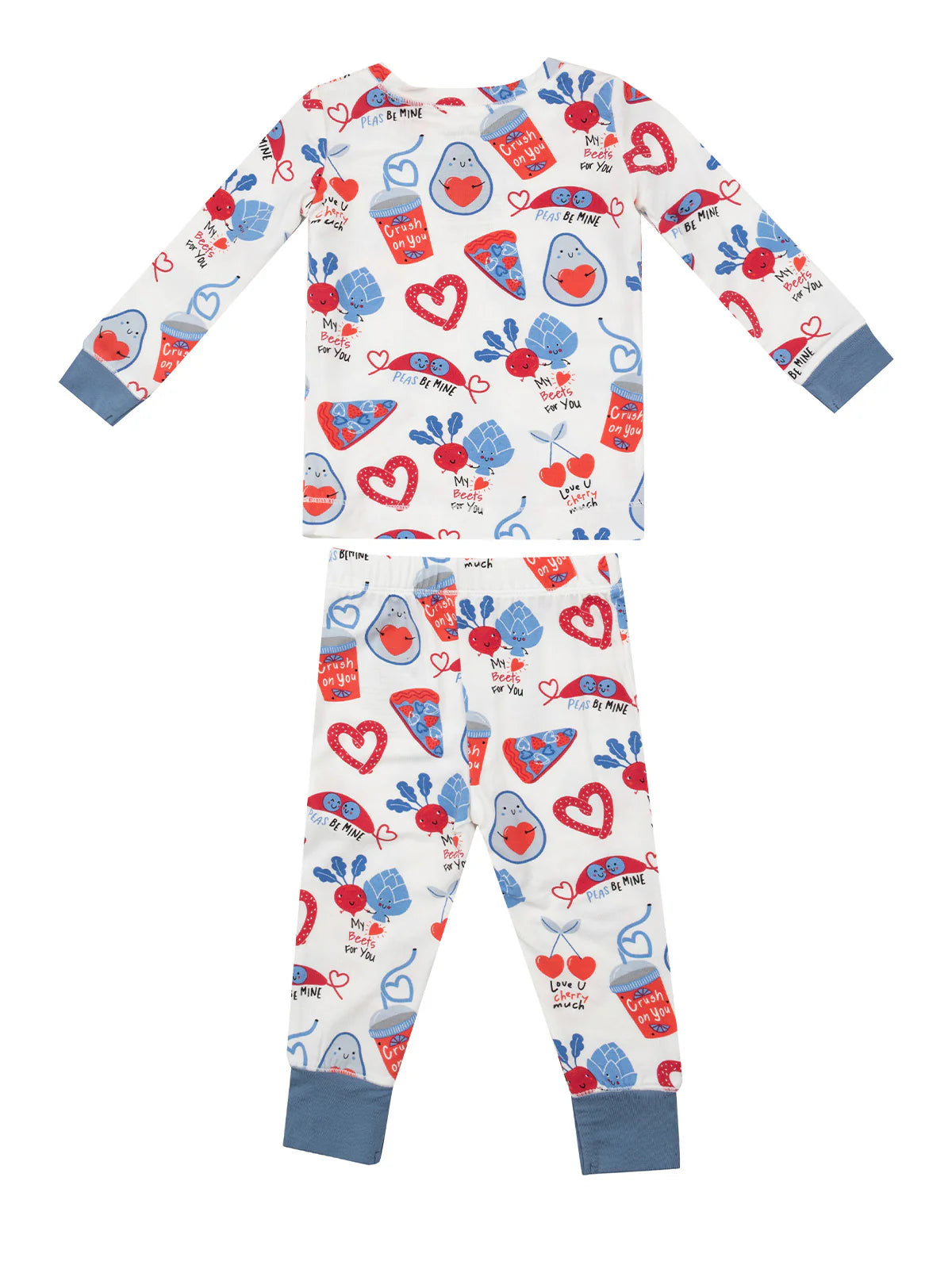 Love You Foodie Much Blue L/s Loungewear Set