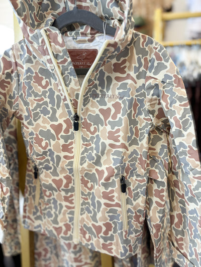 Boys Canopy Rain Jacket Field Camo