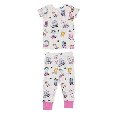 ANGEL DEAR BOOTS PINK LOUNGEWEAR SET