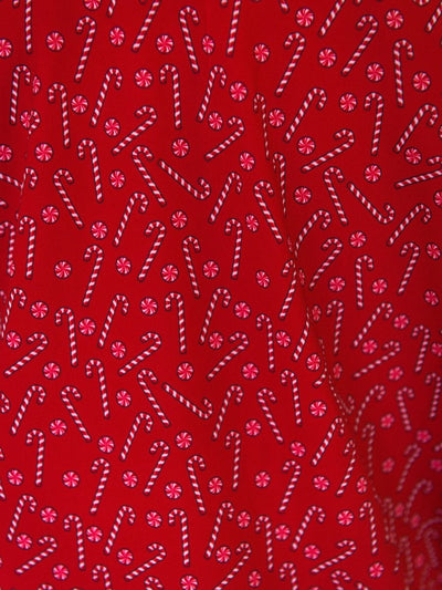 Candy Canes Knit Short Sleeve Performance Polo