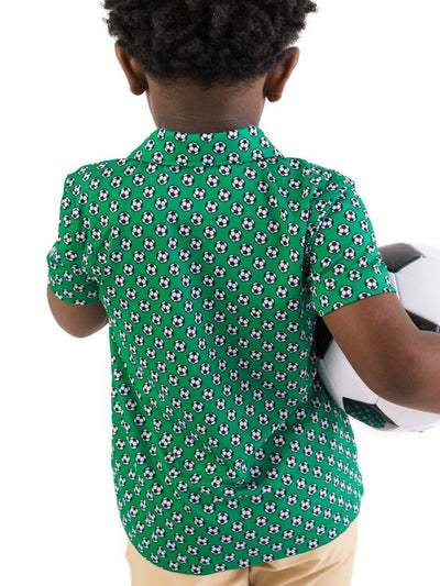 Soccer Mania Knit Short Sleeve Performance Polo