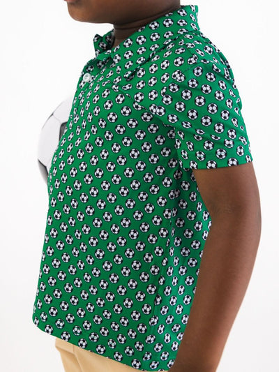 Soccer Mania Knit Short Sleeve Performance Polo