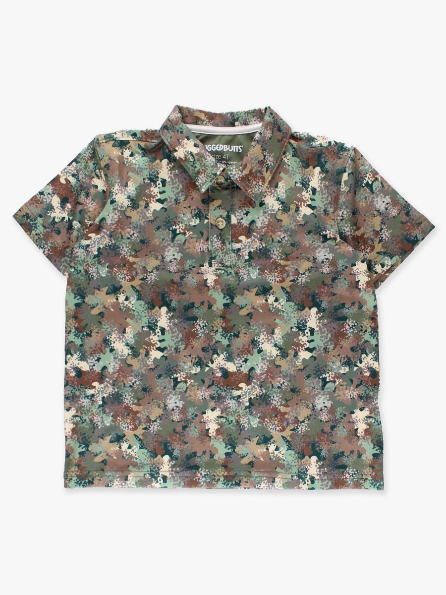 Classic Camo Knit Short Sleeve Performance Polo