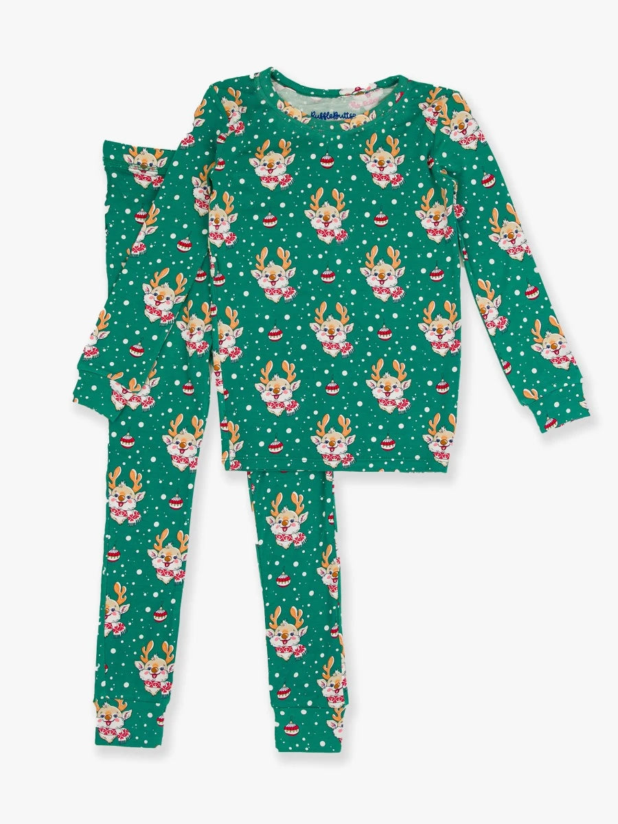 Reindeer Cheer Long Sleeve Pajama Set