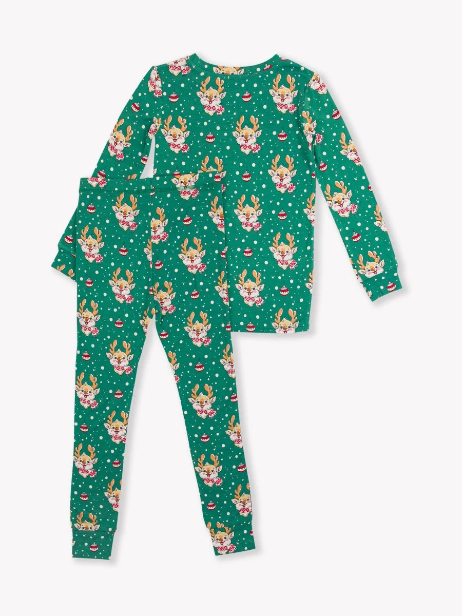 Reindeer Cheer Long Sleeve Pajama Set