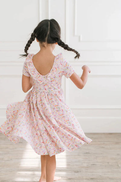 Harlow Dress in Watercolor Bloom