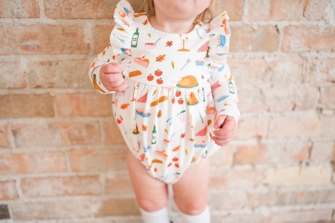 Leah Romper in Turkey Time | Baby Bubble