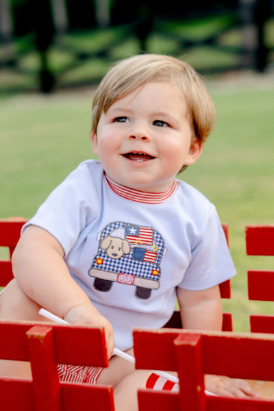 Patriotic Appliqué Short Set