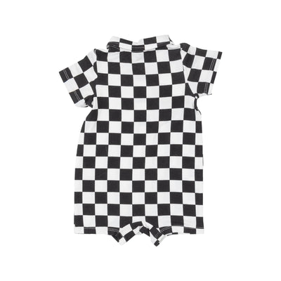 ANGEL DEAR CHECKERBOARD POLO SHORTIE