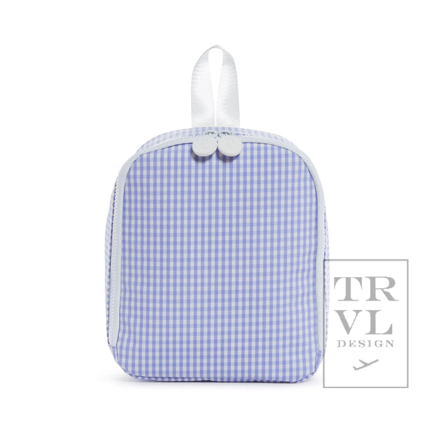 TRVL Bring It Lunch Bag - Gingham Lilac