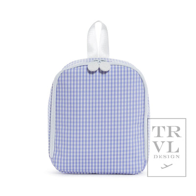 TRVL Bring It Lunch Bag - Gingham Lilac